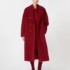101801 Icon Coat, Dunkelrot