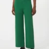 5-Pocket-Hose aus Baumwolle und Leinen, grün 5-Pocket-Hose aus Baumwolle und Leinen, grün