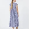 A-Linien-Kleid aus Baumwollpopeline, marineblau A-Linien-Kleid aus Baumwollpopeline, marineblau