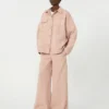 Arbeitsjacke aus Baumwoll-Canvas, rosa Arbeitsjacke aus Baumwoll-Canvas, rosa