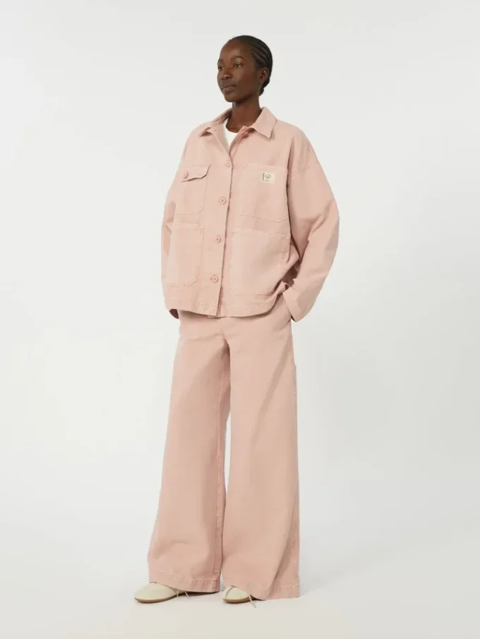 Arbeitsjacke aus Baumwoll-Canvas, rosa Arbeitsjacke aus Baumwoll-Canvas, rosa