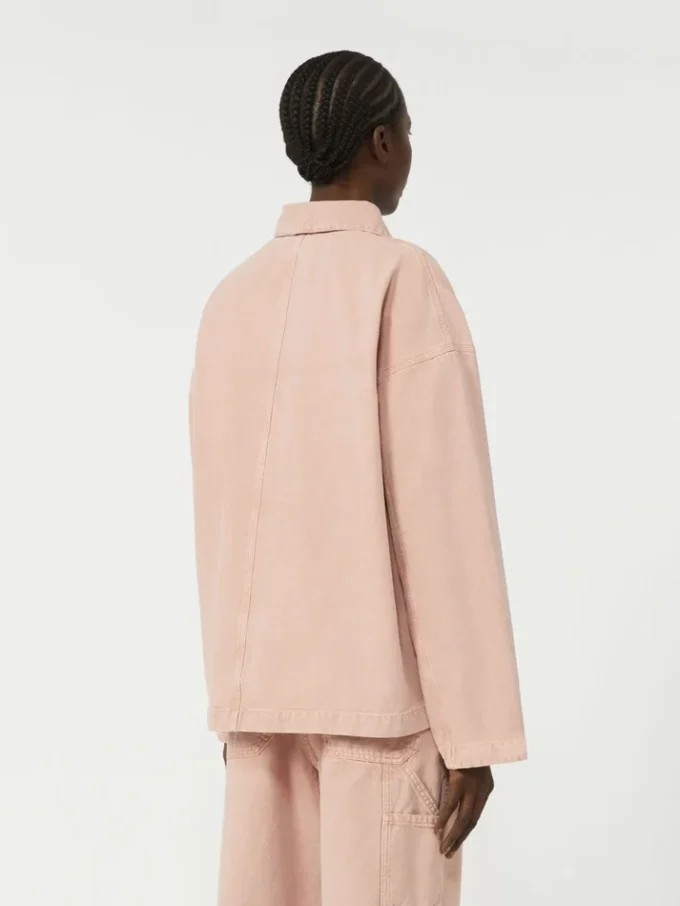 Arbeitsjacke aus Baumwoll-Canvas, rosa Arbeitsjacke aus Baumwoll-Canvas, rosa