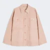 Arbeitsjacke aus Baumwoll-Canvas, rosa Arbeitsjacke aus Baumwoll-Canvas, rosa