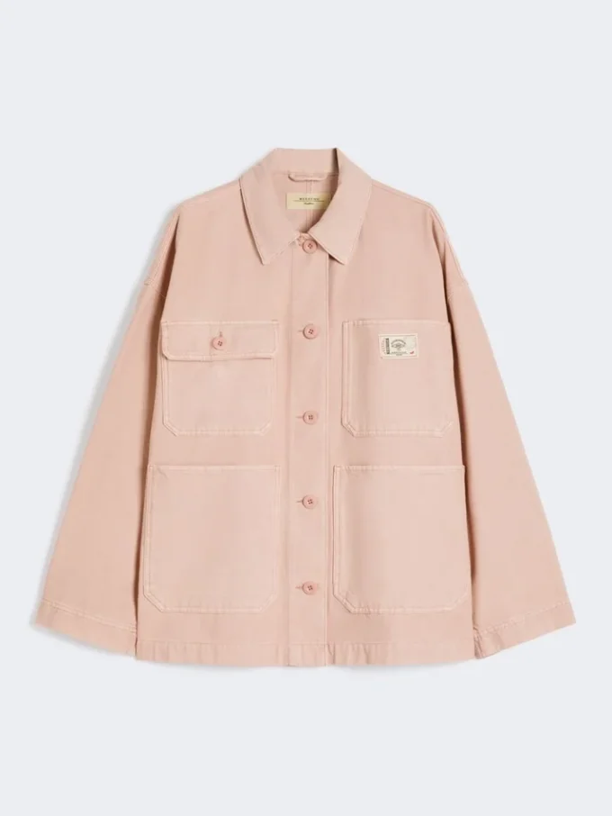 Arbeitsjacke aus Baumwoll-Canvas, rosa Arbeitsjacke aus Baumwoll-Canvas, rosa