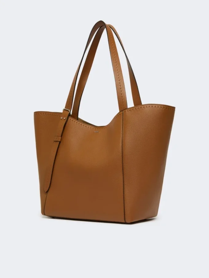 Archetipo-Handtasche aus Leder, bernsteinfarben Archetipo-Handtasche aus Leder, bernsteinfarben
