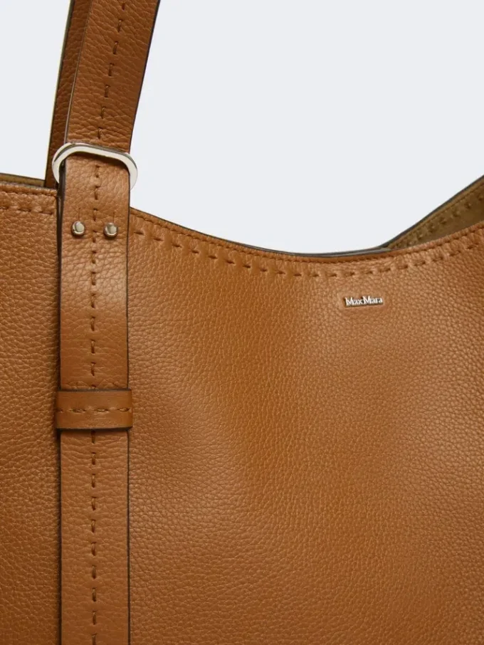 Archetipo-Handtasche aus Leder, bernsteinfarben Archetipo-Handtasche aus Leder, bernsteinfarben