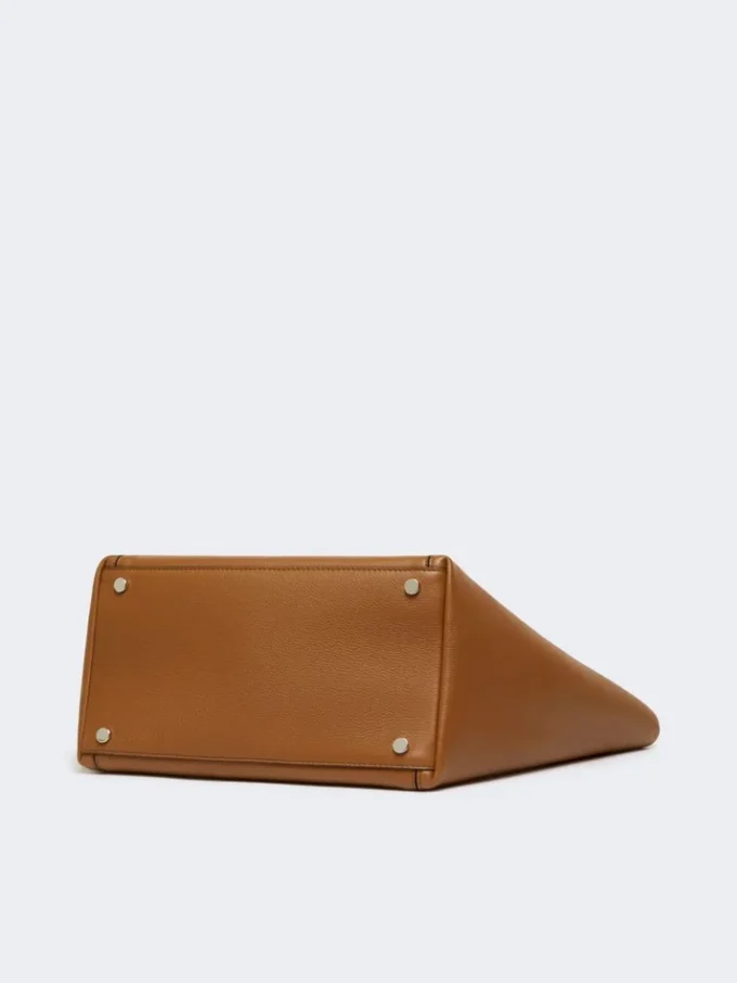 Archetipo-Handtasche aus Leder, bernsteinfarben Archetipo-Handtasche aus Leder, bernsteinfarben