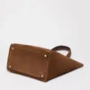 Archetipo-Handtasche aus Spaltleder, dunkelbraun Archetipo-Handtasche aus Spaltleder, dunkelbraun
