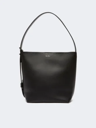 Archetipo kleine Ledertasche, schwarz