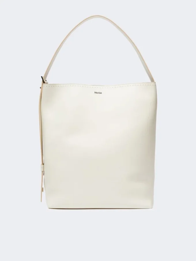– Archetipo Medium Ledertasche, weiß – Archetipo Medium Ledertasche, weiß