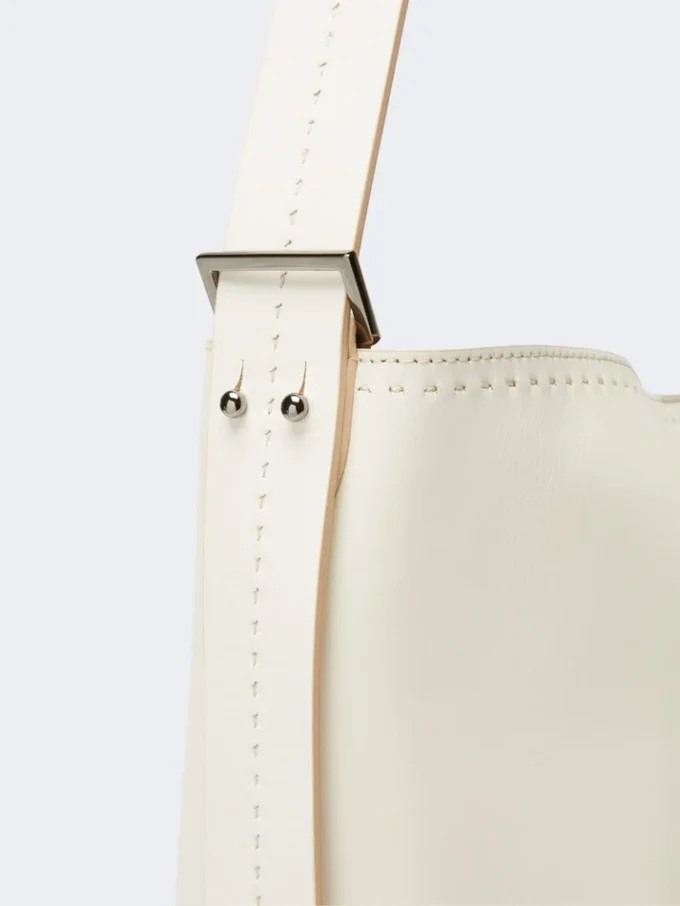 – Archetipo Medium Ledertasche, weiß – Archetipo Medium Ledertasche, weiß