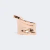 Asymmetrischer Metallring, bronzefarben Asymmetrischer Metallring, bronzefarben