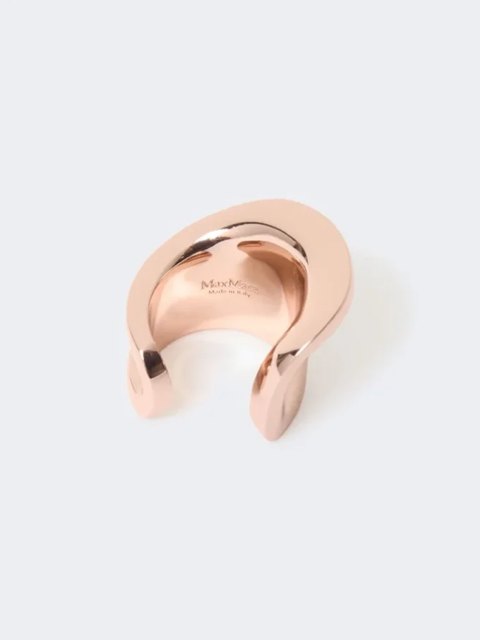 Asymmetrischer Metallring, bronzefarben Asymmetrischer Metallring, bronzefarben