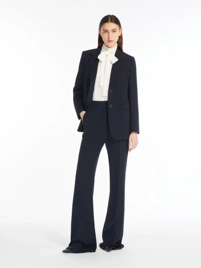 Ausgestellte Cady-Hose, marineblau Ausgestellte Cady-Hose, marineblau