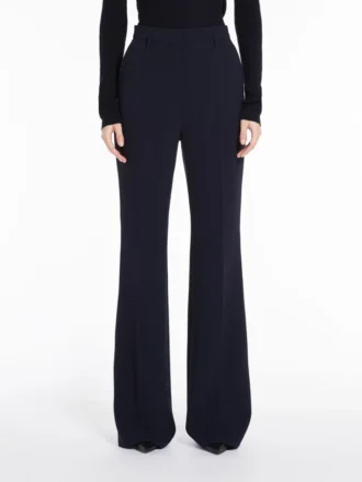 Ausgestellte Cady-Hose, marineblau