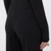 Ausgestellte Hose aus Stretch-Jersey, schwarz Ausgestellte Hose aus Stretch-Jersey, schwarz