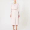 Ausgestelltes Kleid aus Cady, rosa Ausgestelltes Kleid aus Cady, rosa