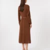 Ausgestelltes Kleid aus Cady, schokoladenbraun Ausgestelltes Kleid aus Cady, schokoladenbraun