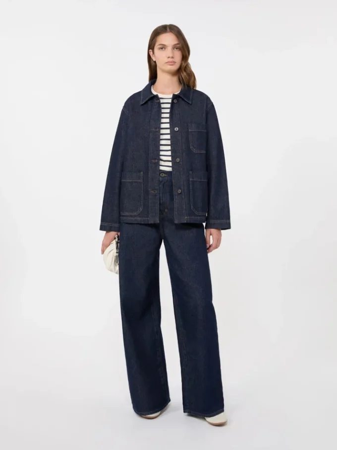 Authentische Denim-Shacket, marineblau Authentische Denim-Shacket, marineblau