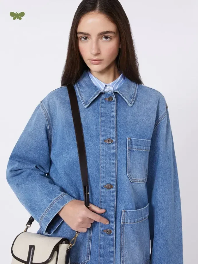 Authentische Denim-Shacket, marineblau Authentische Denim-Shacket, marineblau