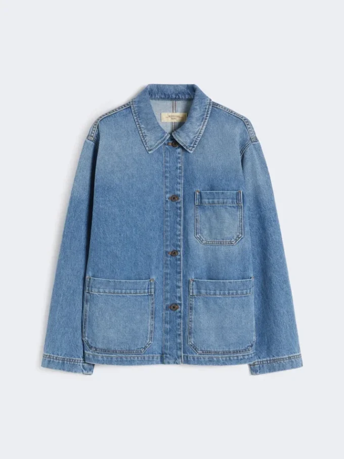 Authentische Denim-Shacket, marineblau Authentische Denim-Shacket, marineblau
