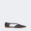 Ballerinas im Raffia-Look mit geflochtenem Obermaterial, schwarz Ballerinas im Raffia-Look mit geflochtenem Obermaterial, schwarz