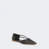 Ballerinas im Raffia-Look mit geflochtenem Obermaterial, schwarz Ballerinas im Raffia-Look mit geflochtenem Obermaterial, schwarz