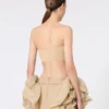 Bandeau-BH aus Stretch-Viskose, kamelfarben Bandeau-BH aus Stretch-Viskose, kamelfarben