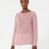 Basic-Pullover aus Leinen, Antikrosa Basic-Pullover aus Leinen, Antikrosa