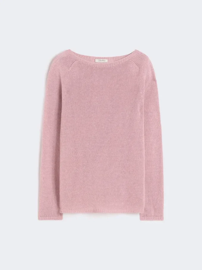 Basic-Pullover aus Leinen, Antikrosa Basic-Pullover aus Leinen, Antikrosa