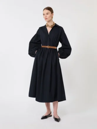 Baumwoll-Hemdkleid, marineblau