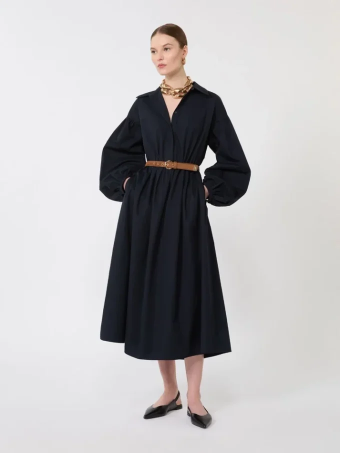 Baumwoll-Hemdkleid, marineblau Baumwoll-Hemdkleid, marineblau