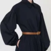 Baumwoll-Hemdkleid, marineblau Baumwoll-Hemdkleid, marineblau