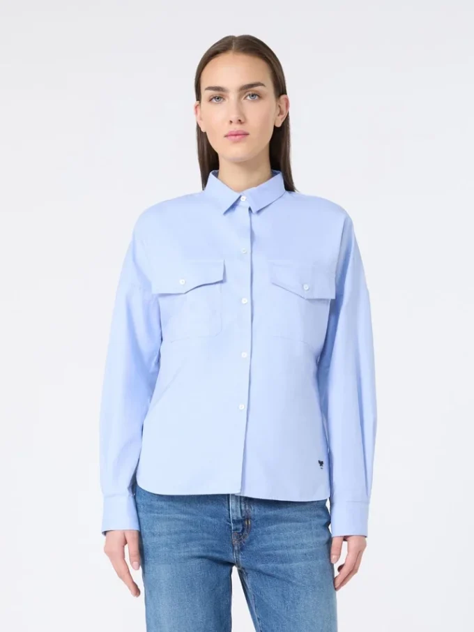 Baumwoll-Oxford-Hemd, hellblau Baumwoll-Oxford-Hemd, hellblau