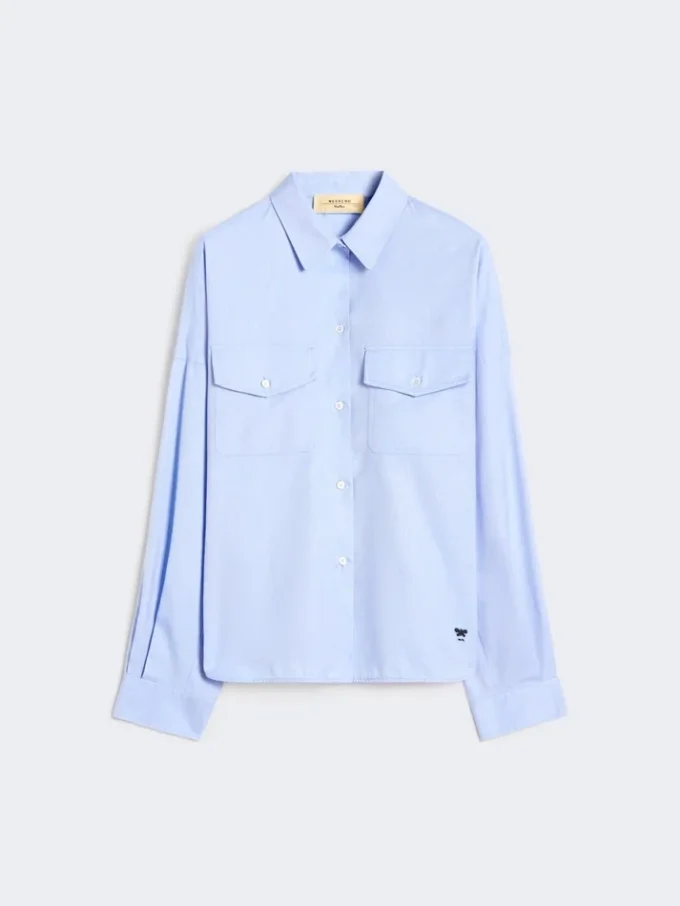 Baumwoll-Oxford-Hemd, hellblau Baumwoll-Oxford-Hemd, hellblau