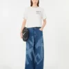 Baumwoll-T-Shirt mit grafischem Aufdruck, weiß Baumwoll-T-Shirt mit grafischem Aufdruck, weiß
