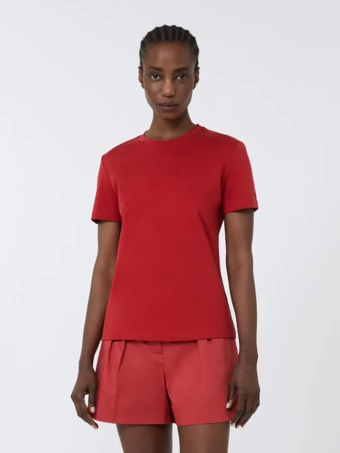 Baumwoll-T-Shirt, rot