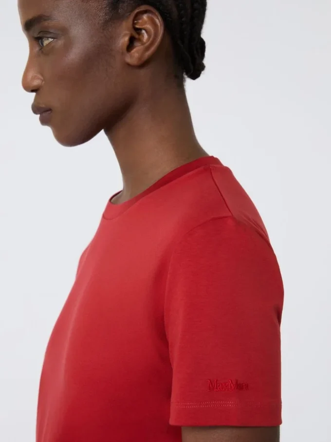 Baumwoll-T-Shirt, rot