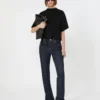 Baumwoll-T-Shirt, schwarz Baumwoll-T-Shirt, schwarz