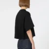 Baumwoll-T-Shirt, schwarz Baumwoll-T-Shirt, schwarz