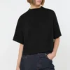 Baumwoll-T-Shirt, schwarz Baumwoll-T-Shirt, schwarz