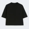 Baumwoll-T-Shirt, schwarz Baumwoll-T-Shirt, schwarz