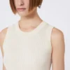 Baumwoll-Tanktop, Ecru Baumwoll-Tanktop, Ecru