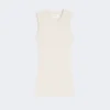Baumwoll-Tanktop, Ecru Baumwoll-Tanktop, Ecru