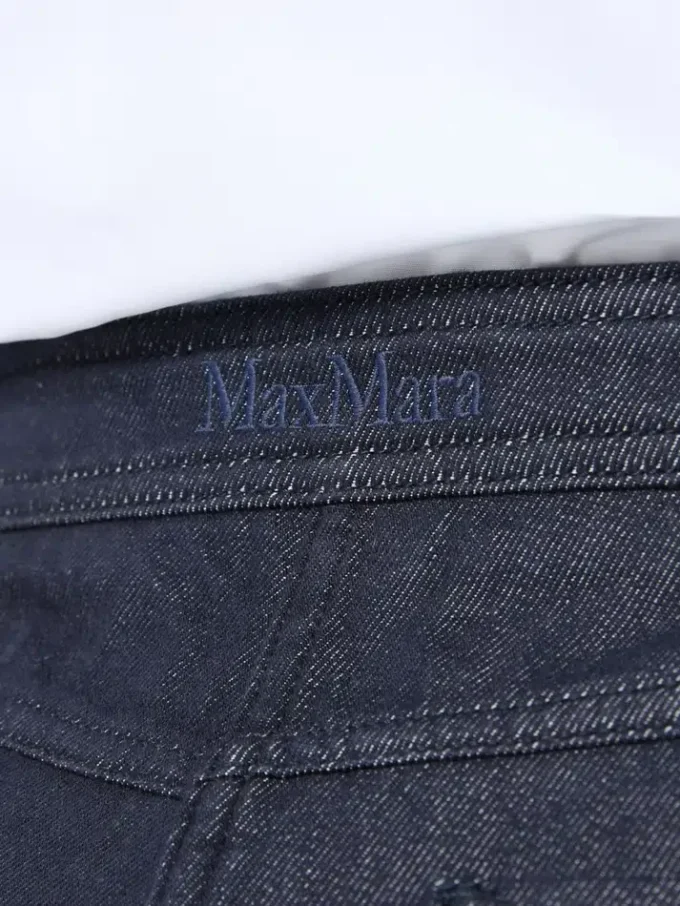 Baumwollhose im Denim-Look, mitternachtsblau