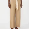 Baumwollhose mit Kordelzug, desert