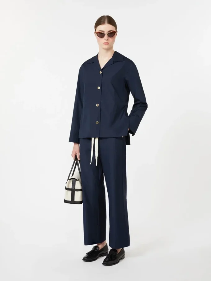 Baumwollhose mit Kordelzug, mitternachtsblau Baumwollhose mit Kordelzug, mitternachtsblau