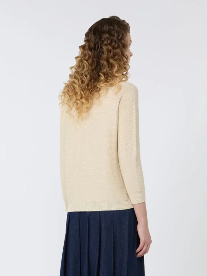 Baumwollpullover, Ecru Baumwollpullover, Ecru