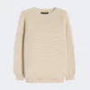 Baumwollpullover, Ecru Baumwollpullover, Ecru