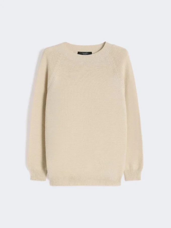 Baumwollpullover, Ecru Baumwollpullover, Ecru